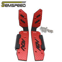 SEMSPEED Motorcycle CNC Footpegs Footrest Foot Pegs Matting For Honda ADV160 ADV 160 2022-2026