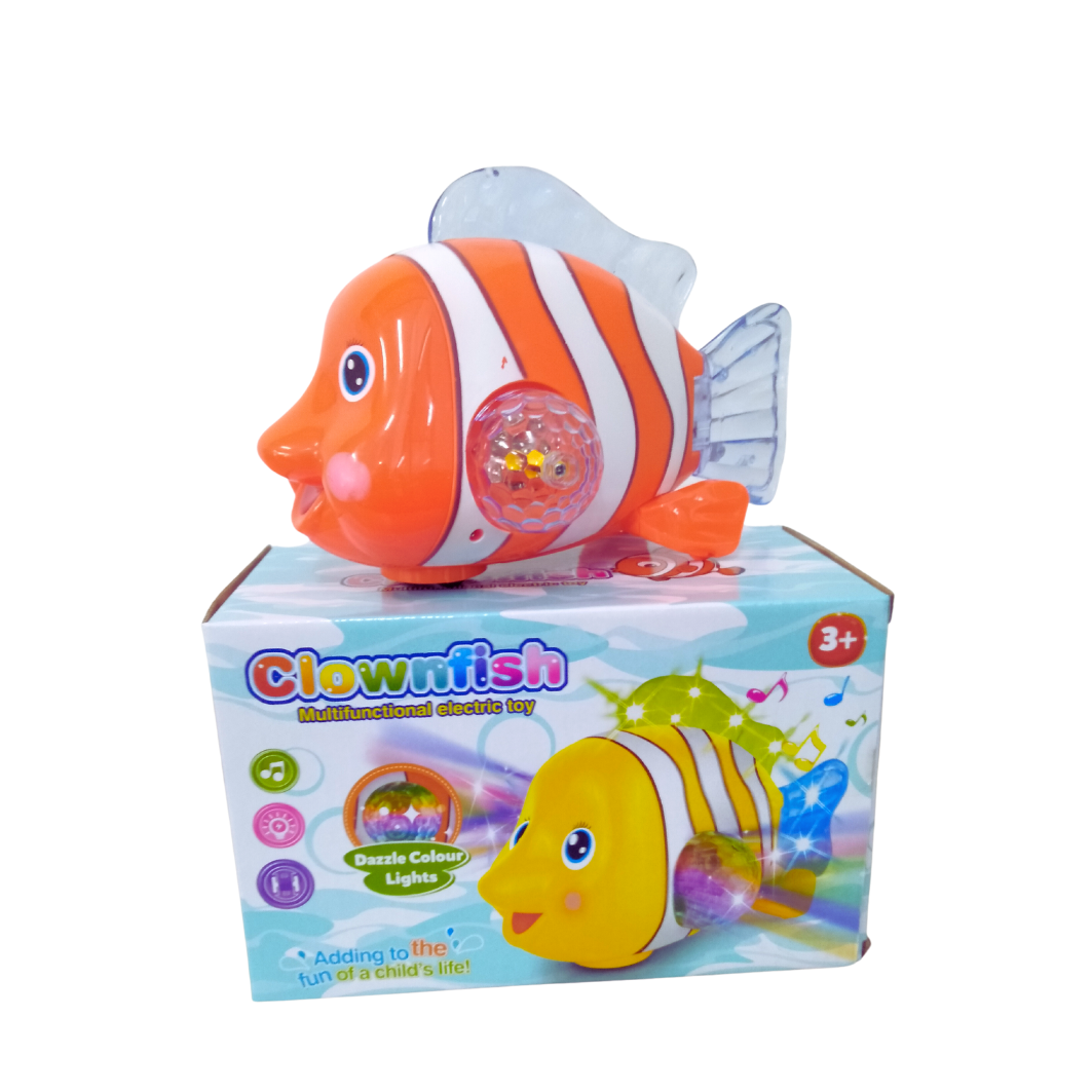 Clownfish Multi Function Electric Toy With Lights and Music Mainan