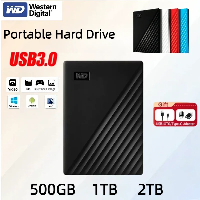 Western Digital WD My Passport Portable External Hard Drive HDD USB 3.0 High Speed External Hard Disk for PC ราคา 1,549 บาท*ส่งฟรี