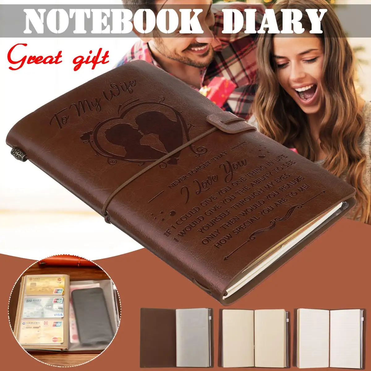 leather journal for wife