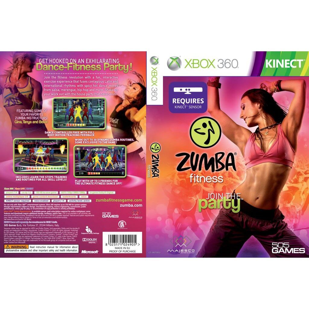 zumba fitness join the party xbox 360