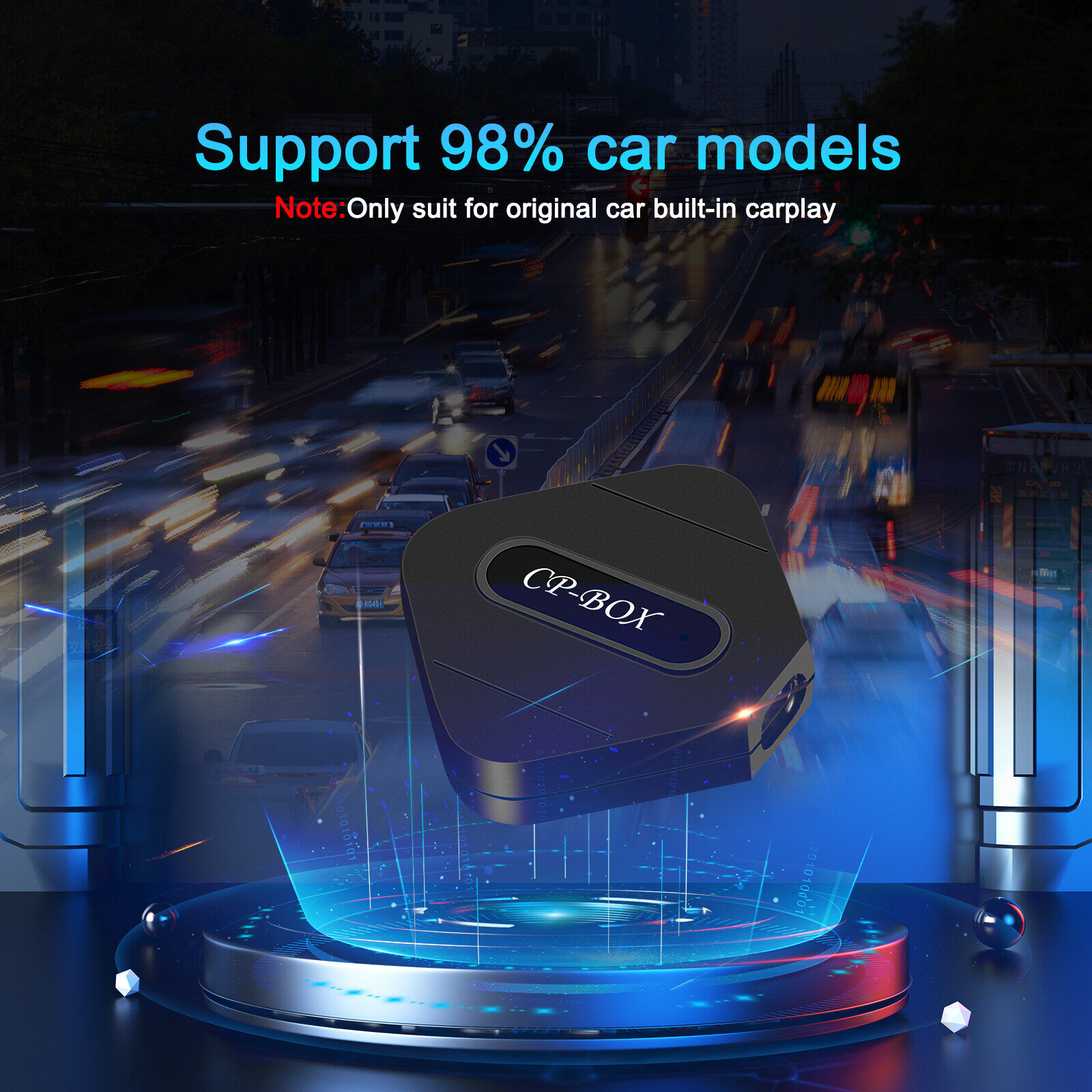 Podofo Thông Minh Carplay Hộp Đúc Xe Máy Adapter Apple Trắng USB Android Tự Động Xe Hơi Bluetooth không dây Chơi Dongle Wifi Giữ Ban Đầu Carplay Chức Năng