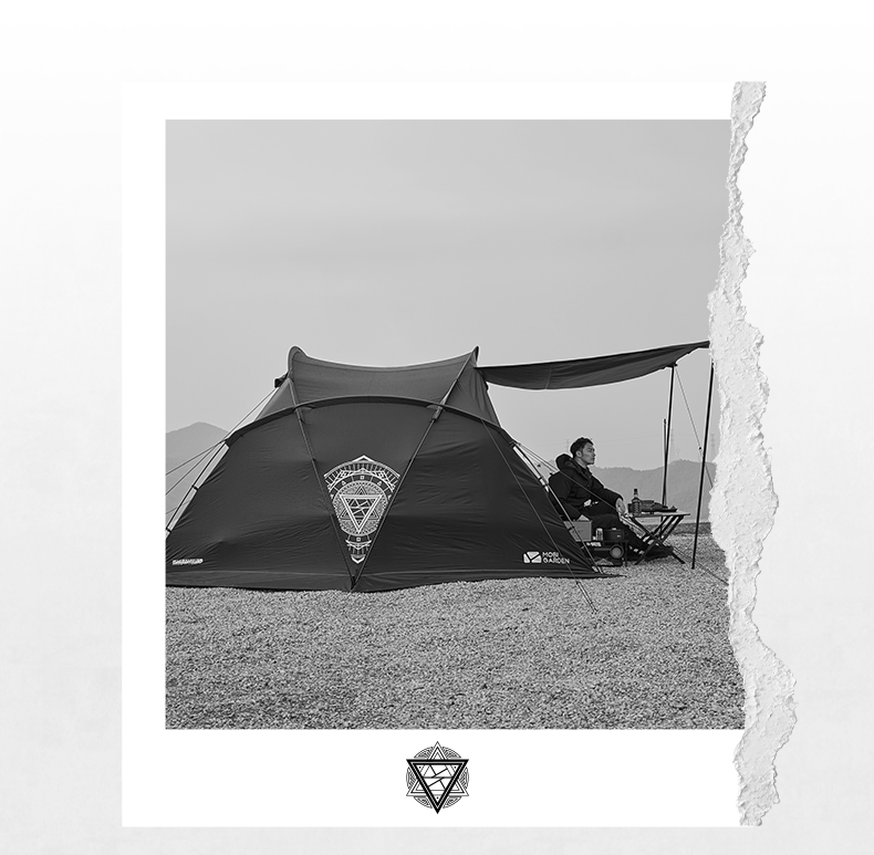MOBI GARDEN Camping Tent 2-3 Person Waterproof Rainproof Windproof Portable Large Space 4 Season Backpacking Hiking · v67