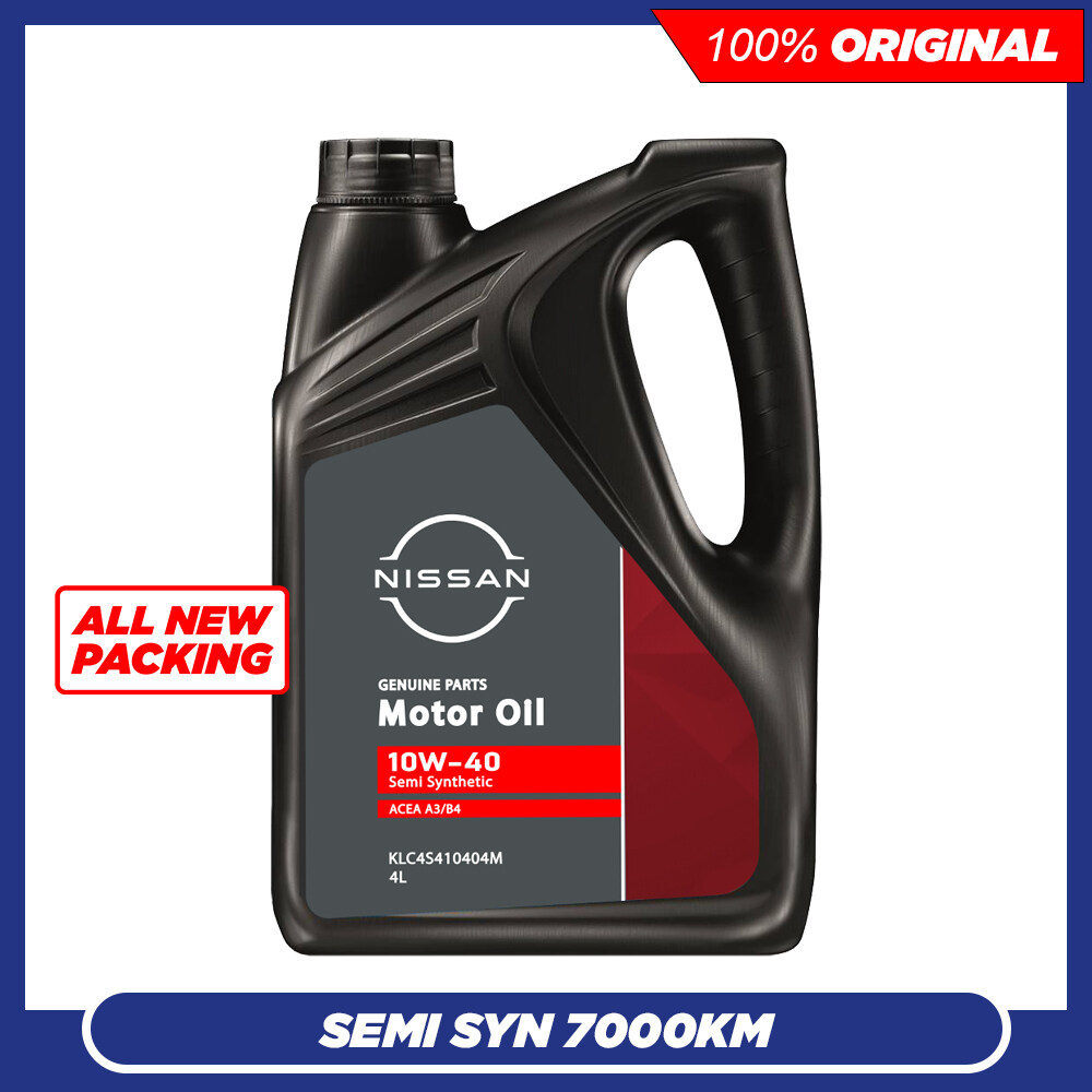 NEW PACKING Original Nissan 10W40 SN/CF Semi Synthetic Engine Oil 4L 10W-40