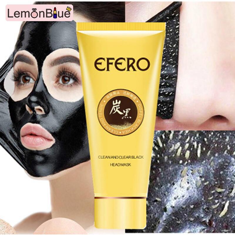 Gambar LemonBlue Bamboo Charcoal Peeling Mask Deep Cleansing Purifying Facial Pores Face Mask Deep Cleansing Purifying Facial Pores Face Mask for All Skin types Deep Cleansing Bamboo Charcoal Peeling Mask
