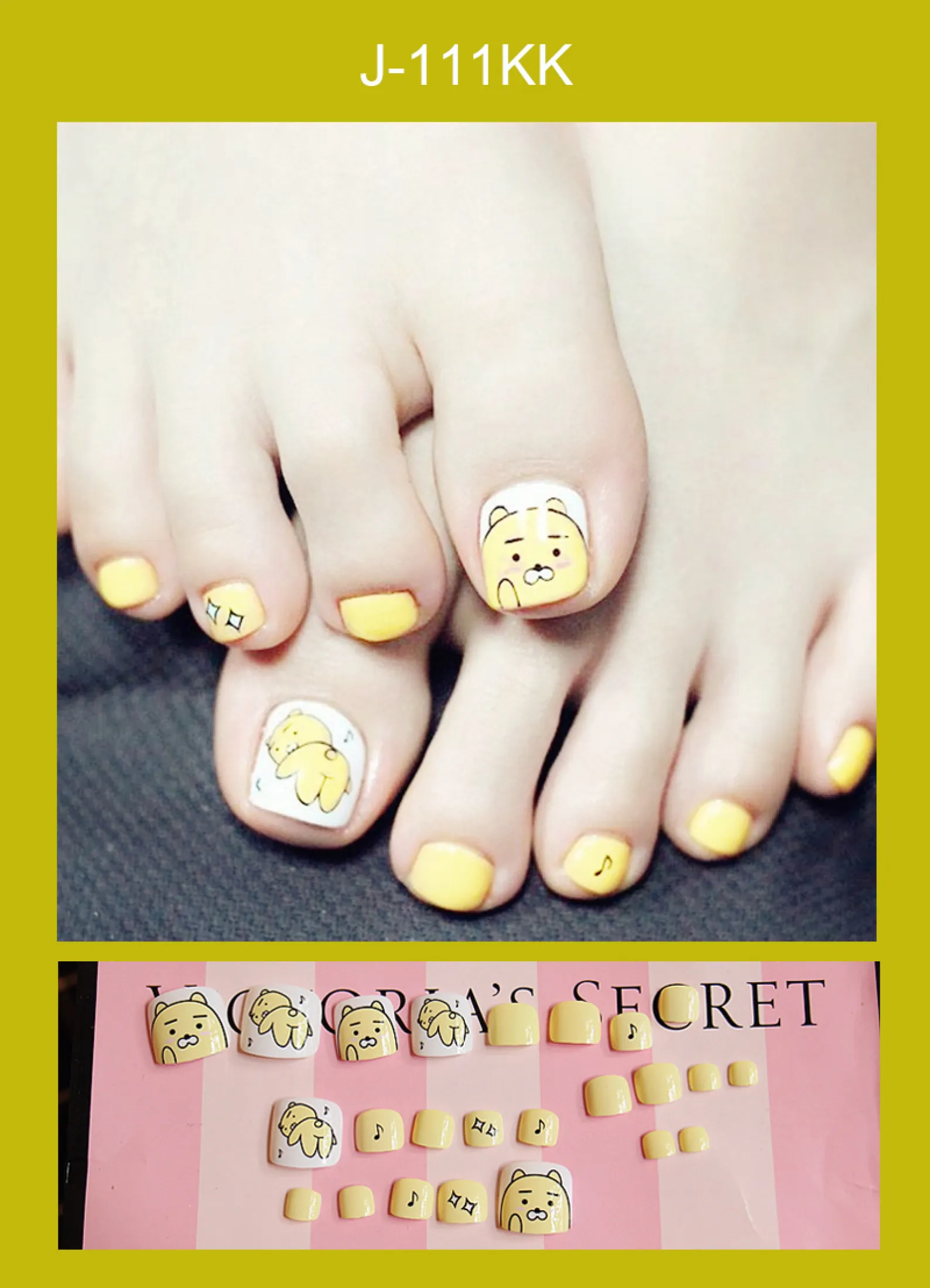 24 Pcs Box Fake Toenails With Glue Press On Toenails Full Cover Artificial Fake Toenails Lazada Singapore