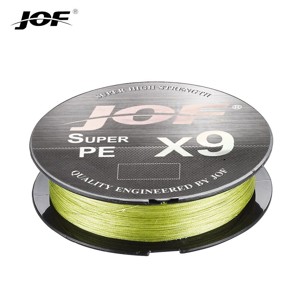 JOF X9 Braided Fishing Line PE 9 Strands Saltwater Fishing Wire 20LB-80LB Carp Multifilament Lines Spinning Extreme Strong Weave 100M ราคา 69 บาท*ส่งฟรี