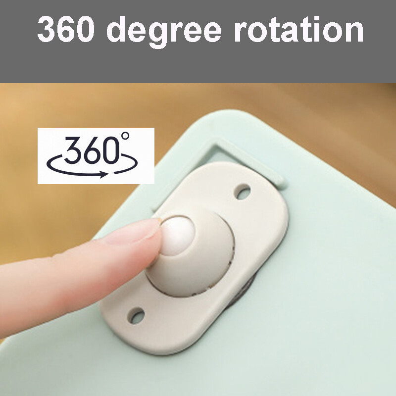 4 Cái/bộ 360 Bằng Rotation Tự Dính Xoay Bánh, Con Lăn Bánh Xe Nội Thất Thông Dụng Cho Hộp Lưu Trữ Ròng Rọc Dán Ghế Xe Đẩy Có Thể Dán Bánh Xe