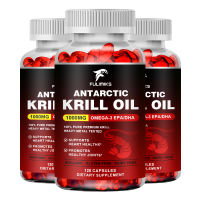 Antarctic Krill Oil Capsules OMEGA-3 EPA/DHA and Astaxanthin - Heart Brain Joint Skin Health Immune Supplement