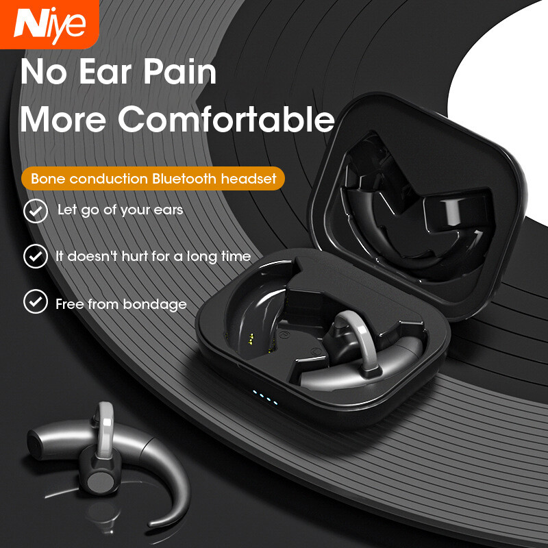 Niye tai nghe bluetooth dẫn truyền xương tws tai nghe kẹp tai hifi không dây bluetooth 5.3 thích hợp cho tai nghe thể thao chơi game