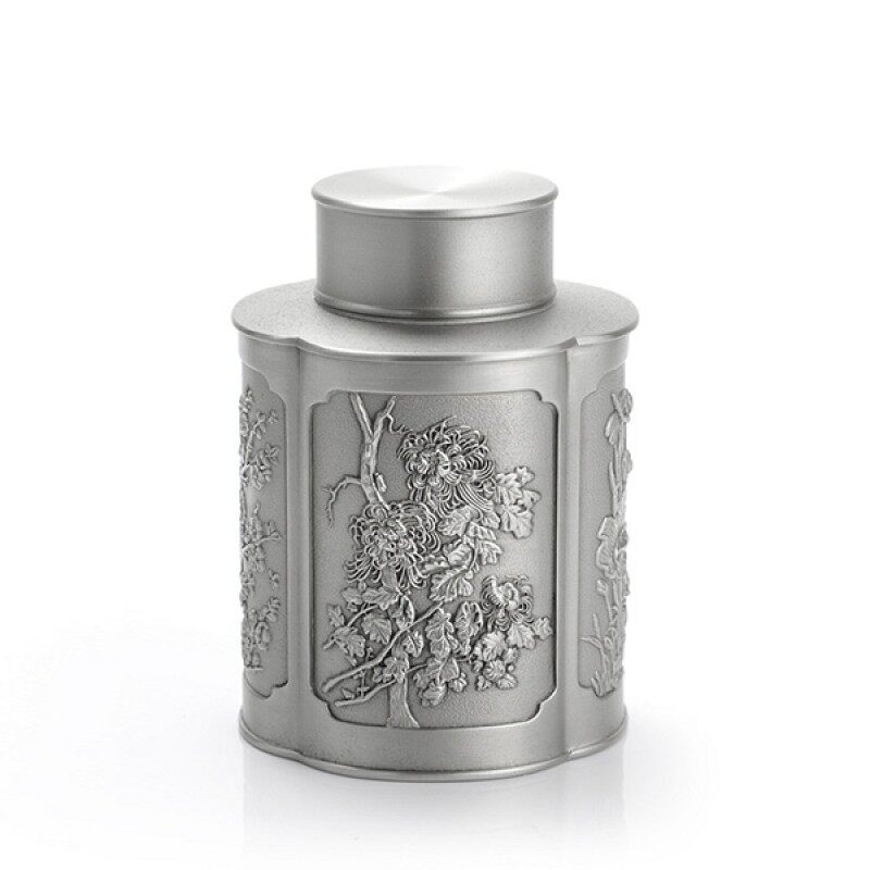 Gambar Royal Selangor Four Seasons Collection Pewter Airtight Tea   Coffee Caddy (S) Gift