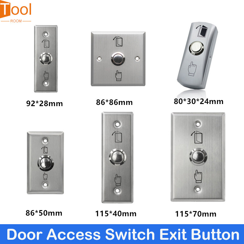Thép không gỉ nút bấm thoát mở bình thường đẩy chuyển đổi cảm biến cửa mở phát hành cho khóa từ kiểm soát truy cập an ninh nhà