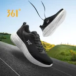 361 Degrees Giày chạy bộ nam hấp thụ sốc đệm Bề mặt lưới thoáng khí Giày thể thao 672512250