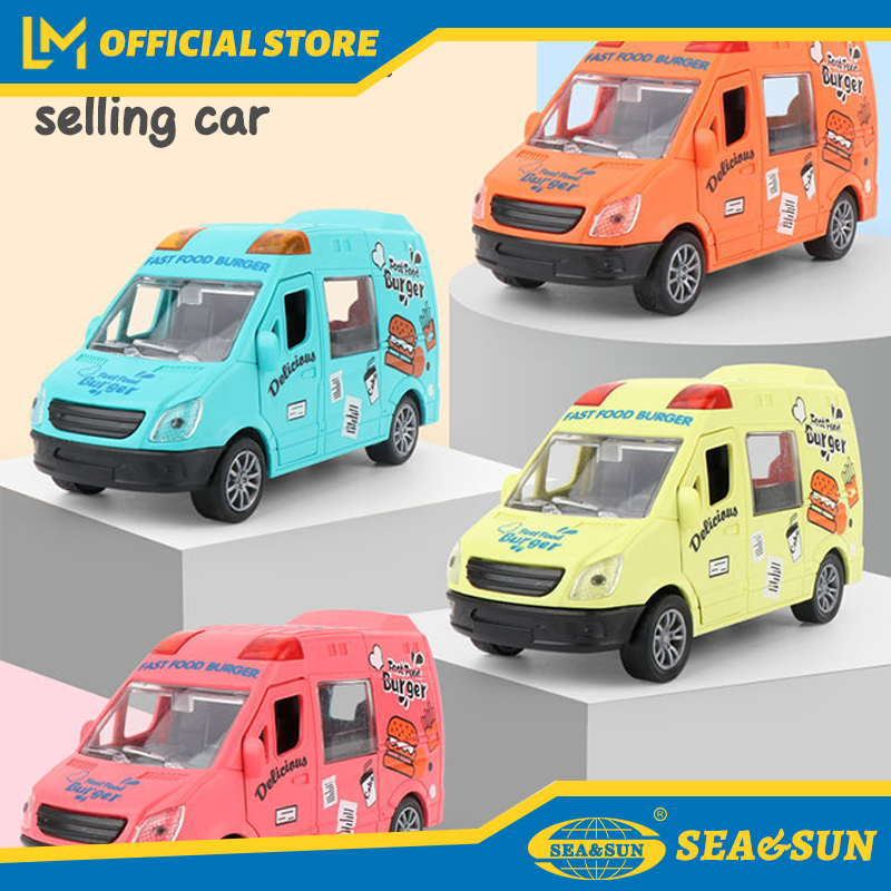 Biển và mặt trời trẻ em Đồ chơi kem bán hàng tự động xe đồ chơi quán tính