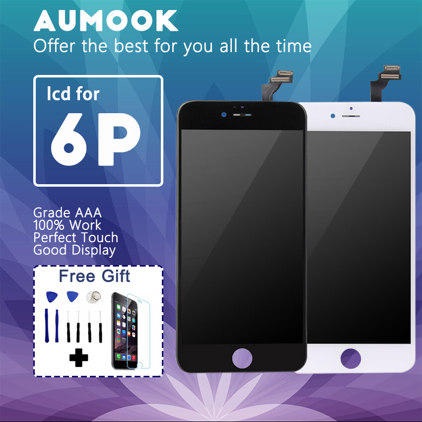 Màn hình LCD màn hình cảm ứng LCD bộ phận lắp ráp cho Bộ số hóa cho iPhone 6 cộng với cho a1522, A1524, iphone7, 1 thay thế màn hình 100% không có điểm ảnh chết