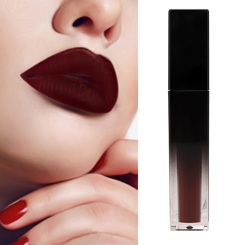 dark brown matte liquid lipstick