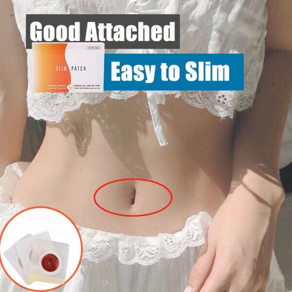 Gambar Weight loss slimming belly button stickers 10 pieces   box easy to burn fat and discharge oil to reduce belly fat and belly fat slimming stickers to lose weight full set ??? slimming patch detox penurunan berat badan patch pembakaran lemak