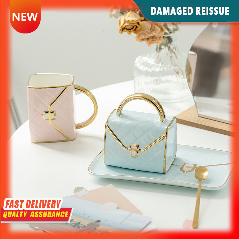 Gambar Bag Ceramic Coffee Cup Cup Saucer Set Afternoon Tea Cup High end British High end Sense