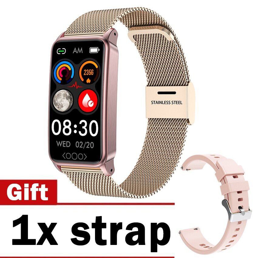 Tk71pro Đồng hồ thông minh lipid máu Uric axit theo dõi đường huyết Smartwatch cho vòng đeo tay nam/