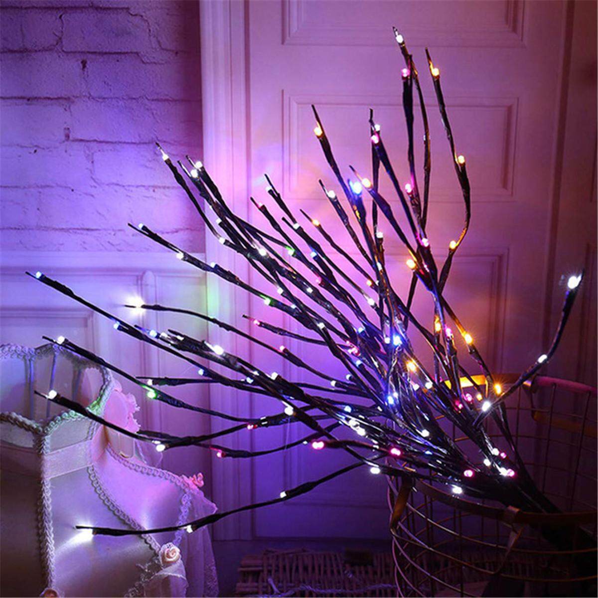 20 Bulbs Led Willow Branch Lights Lamp Natural Tall Vase Filler