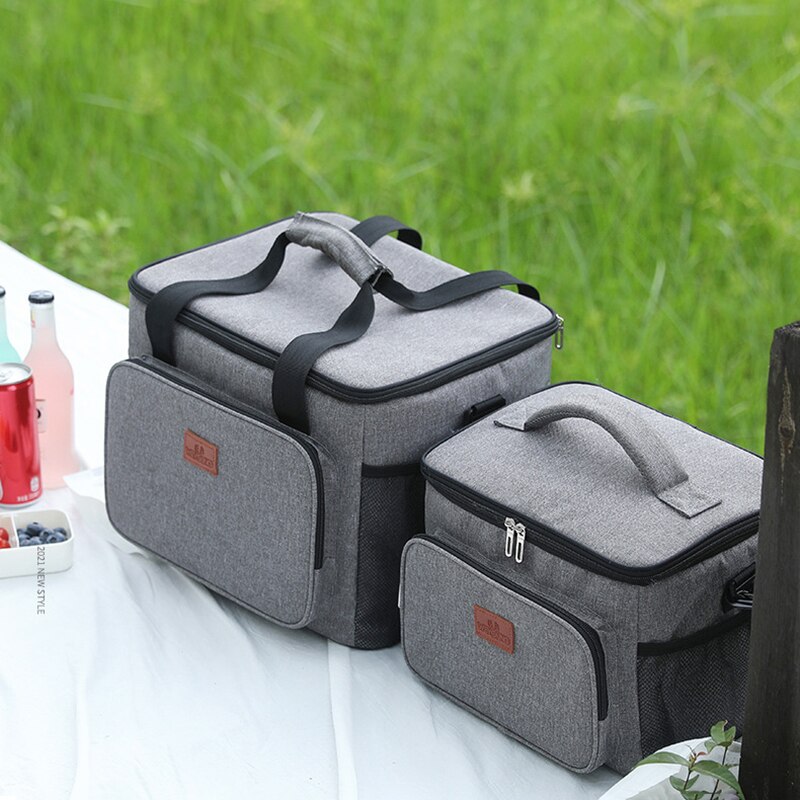 Gambar Multifunction Lunch Bag Camping High Capacity Food Insulation Cold Preservation Handbag Fruit Fresh Keeping Pouch Accessories