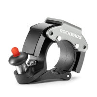 ROCKBROS Invisible Bike Bell Portable 100DB Loud Sound MTB Horn Durable Stainless Steel Mini Road Bicycle Bell Bike Accessories