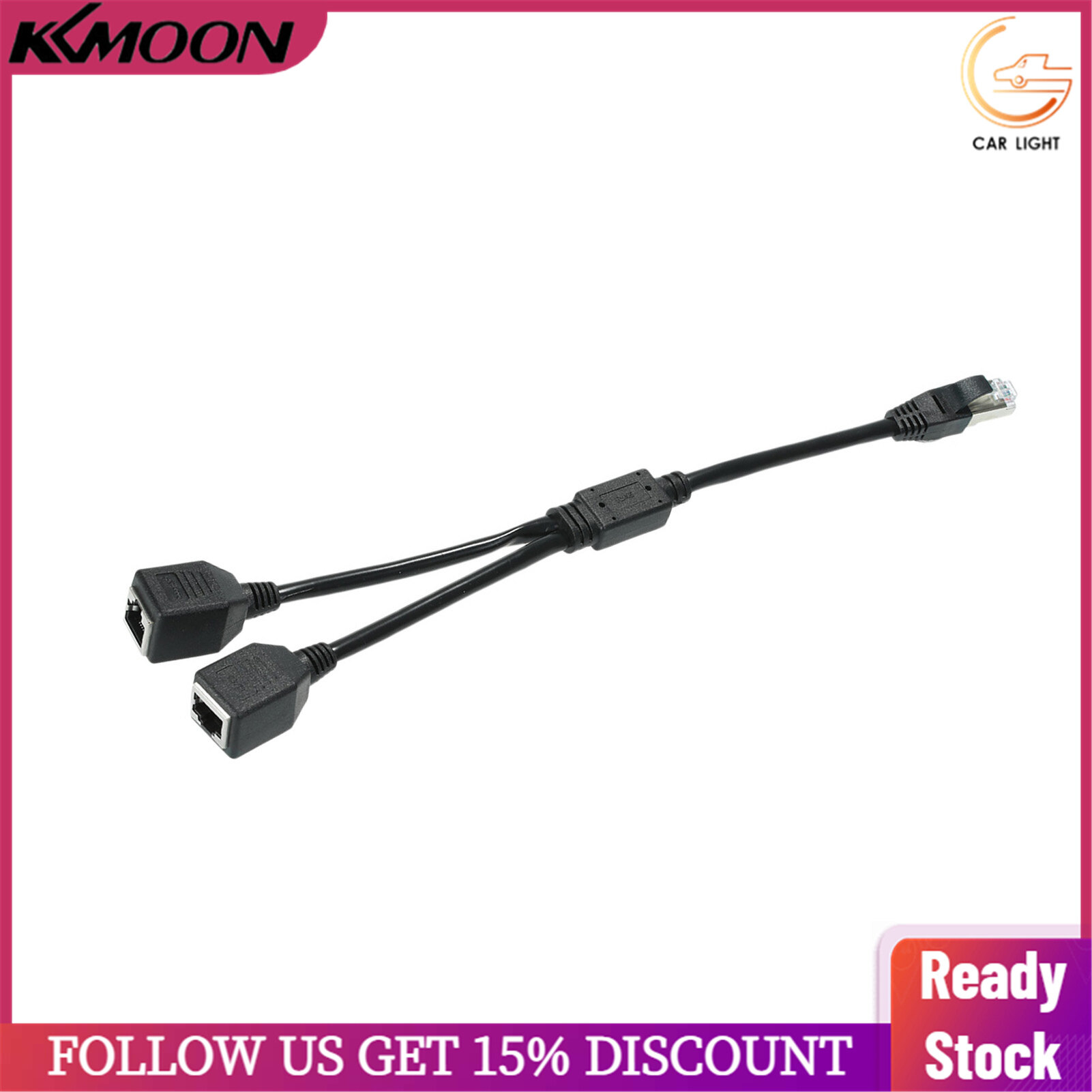 (Lowest Price)Bộ Chuyển Đổi Chia Mạng RJ45 Cáp, Ổ Cắm Tách Đầu Đực Thành 2 Cái Cổng LAN Dành Cho Ethernet Siêu Loại 5, Ethernet Loại 6