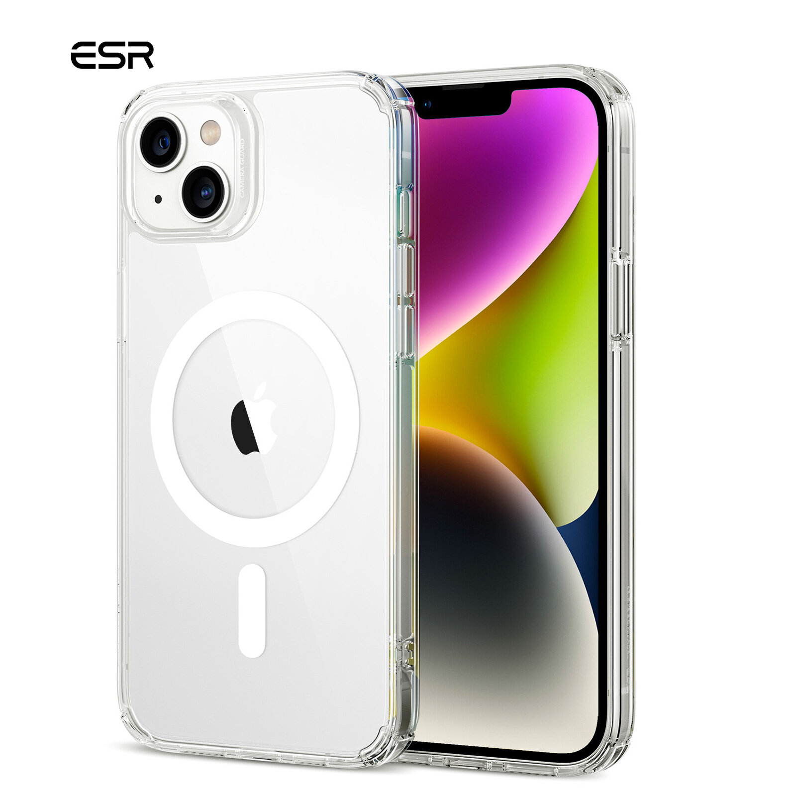 Esr krystec™ốp lưng trong suốt với halolock cho iphone 14 iphone 14 plus iphone 14 pro iphone 14 pro max