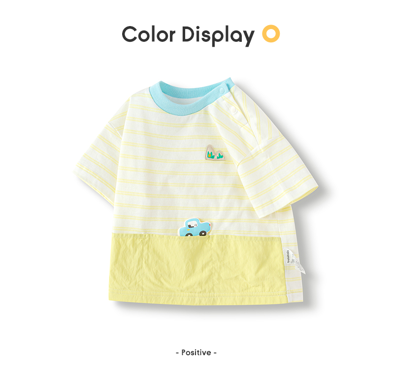 balabala Boy Short Sleeve T-Shirt Baby Top Girl Clothing 2025 New Summer Fashion Cute Infant Top