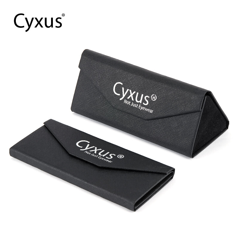 Cyxus แว่นตา Shade หนังแว่นตากันแดดแบบพกพาแว่นตาวินเทจกล่องแว่นตาแว่นตาอุปกรณ์เสริม 7501Z14 ราคา 199 บาท*ส่งฟรี