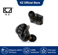 KZ ZAR เฮดโฟนแบบมีสาย1DD 7BA หูฟังแบบอินเอียร์การตรวจสอบชุดหูฟัง HIFI เล่นเกมส์หูฟังคุณภาพเสียงดี2pin 3.5มม. C พิน (สีดำ)
