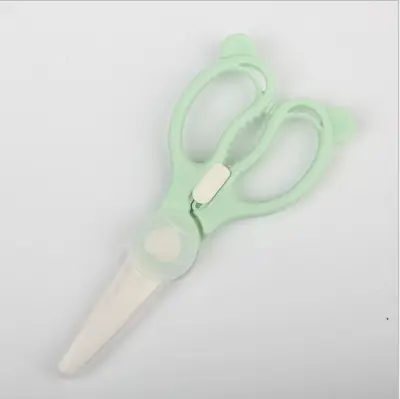 Baby Ceramic Scissors portable baby food supplement scissors ( 3 color ) (1)