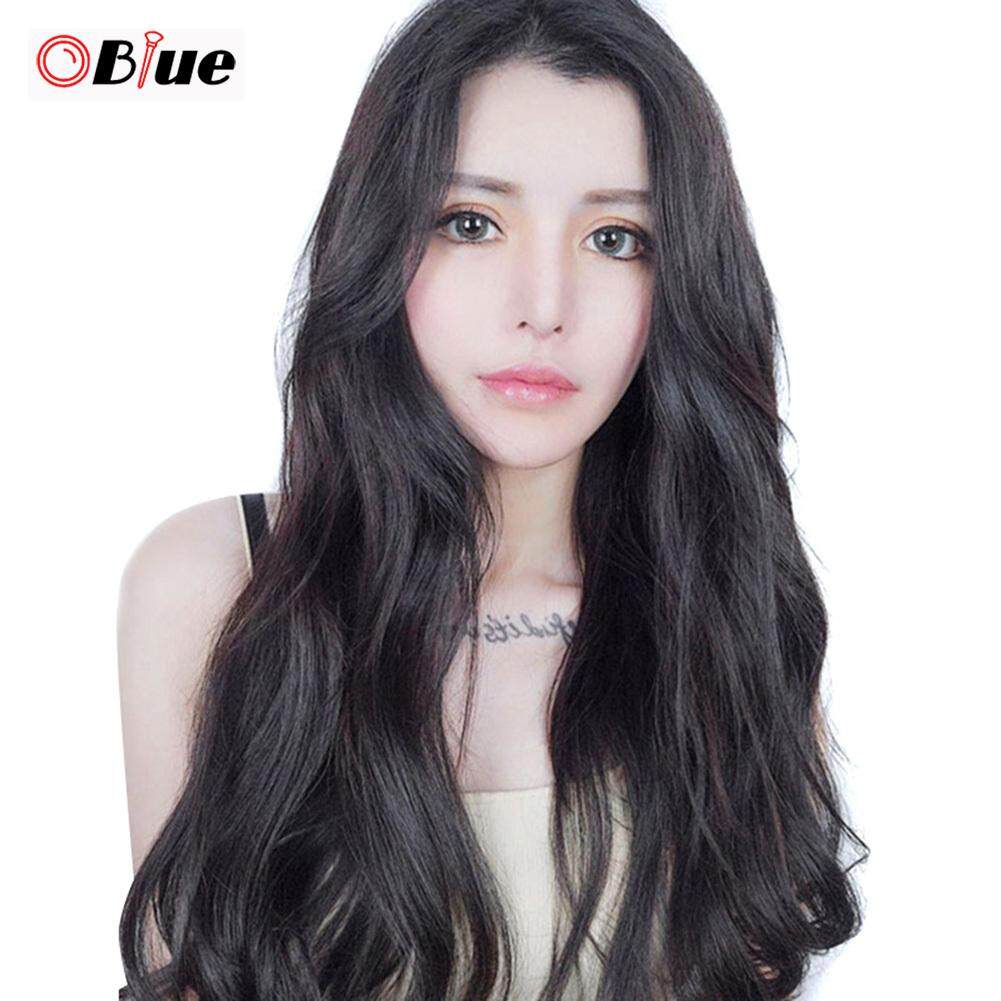 OBlue wig Long Curly Wig Clips for Women Hair Cosplay Black Big Weave |  Lazada