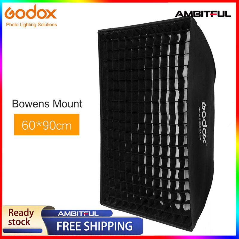 Hộp tản sáng godox 24x35 60x90cm honeycomb grid với đèn bowens mount cho studio đèn flash nhấp nháy de400 de400 sk300 sk400