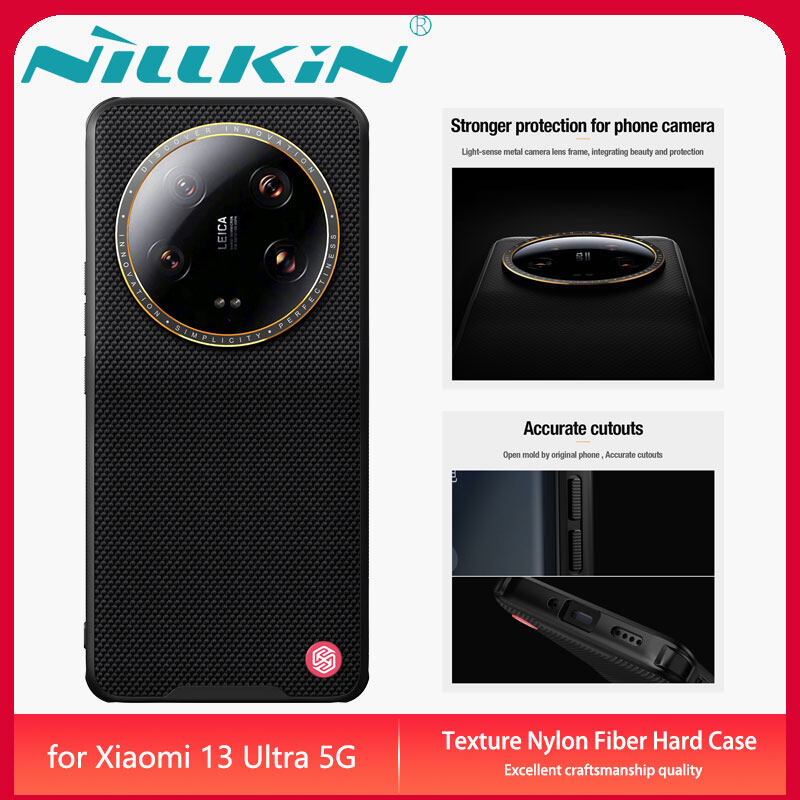 Nillkin Ốp lưng Xiaomi 13 Ultra 5G Case Textured Camera Protection Back Cover with Lanyard Hole xiao