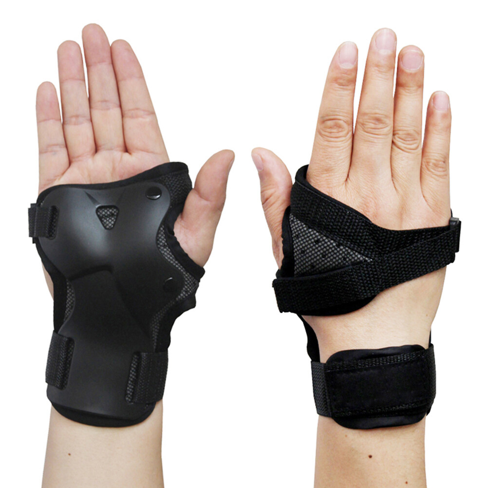 Pair Wrist Guard Protection Gloves for Snowboard Skiing Skating Skateboard 