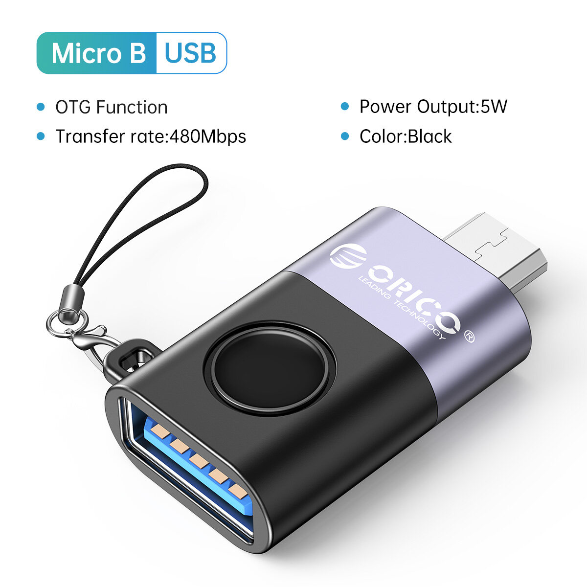 ORICO Bộ Chuyển Đổi USB C Sang USB Bộ Chuyển Đổi OTG Ổ USB C Đực Sang USB3 Cái Sạc Nhanh 45A Tương T