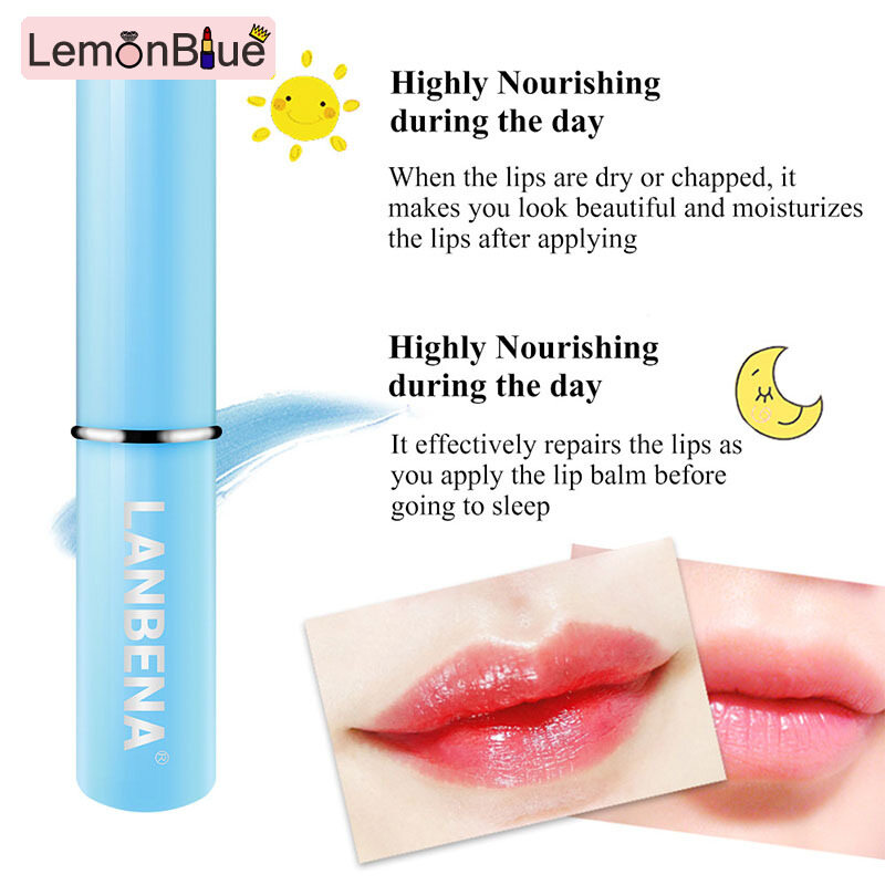 Gambar LemonBlue Hyaluronic Acid Lip Balm Moisturizing Nourishing Long Lasting Repairing Dry Chapped Lips Accessories Gentle Smooth Lip Balm Lipstick Hyaluronic Acid Moisturizing Nourishing Long Lasting Lips Repairing Dry Chapped Lips