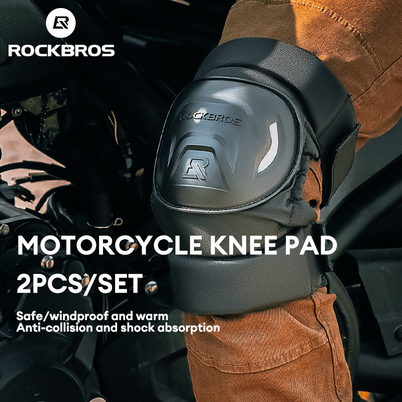 ROCKBROS Motorcycle Knee Pad Set Safety Shock Absorption Protective Gear