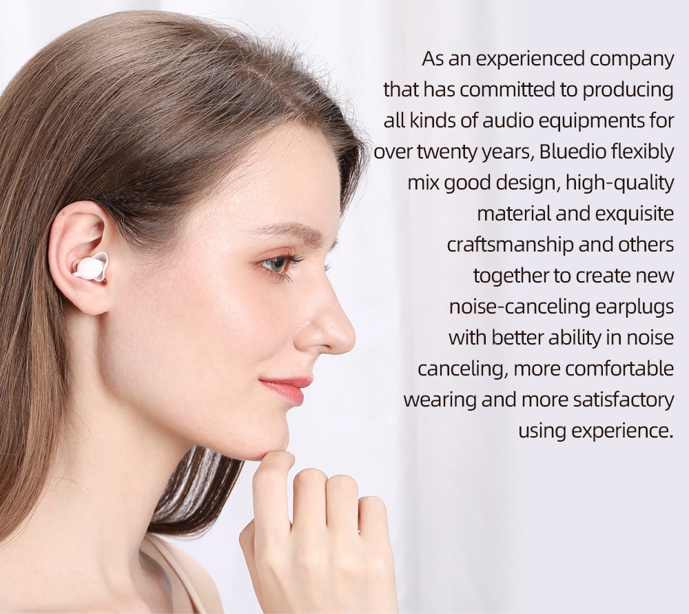Bluedio NE Silicone Ear Plug 40dB Noise Reduction Sound Insulation Ear Protection Anti-noise Sleeping Safety Supplies - White Bluedio NE Silicone Ear Plug 40dB Noise Reduction Sound Insulation Ear Protection Anti-noise Sleeping Safety Supplies - White