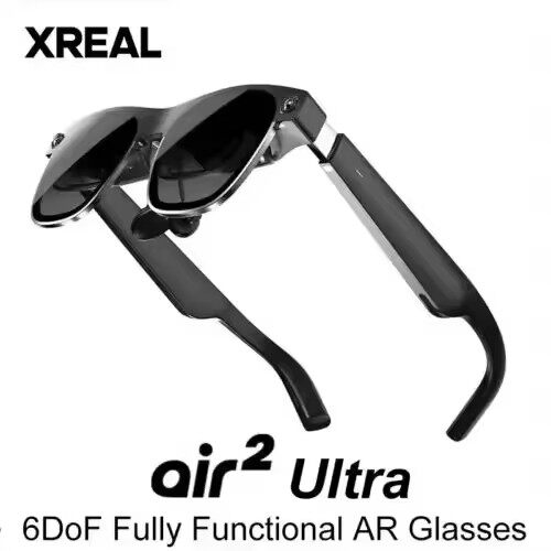 Xreal Air 2 Ultra Ar Glasses - 80G Titanium Frame, 120Hz Refresh