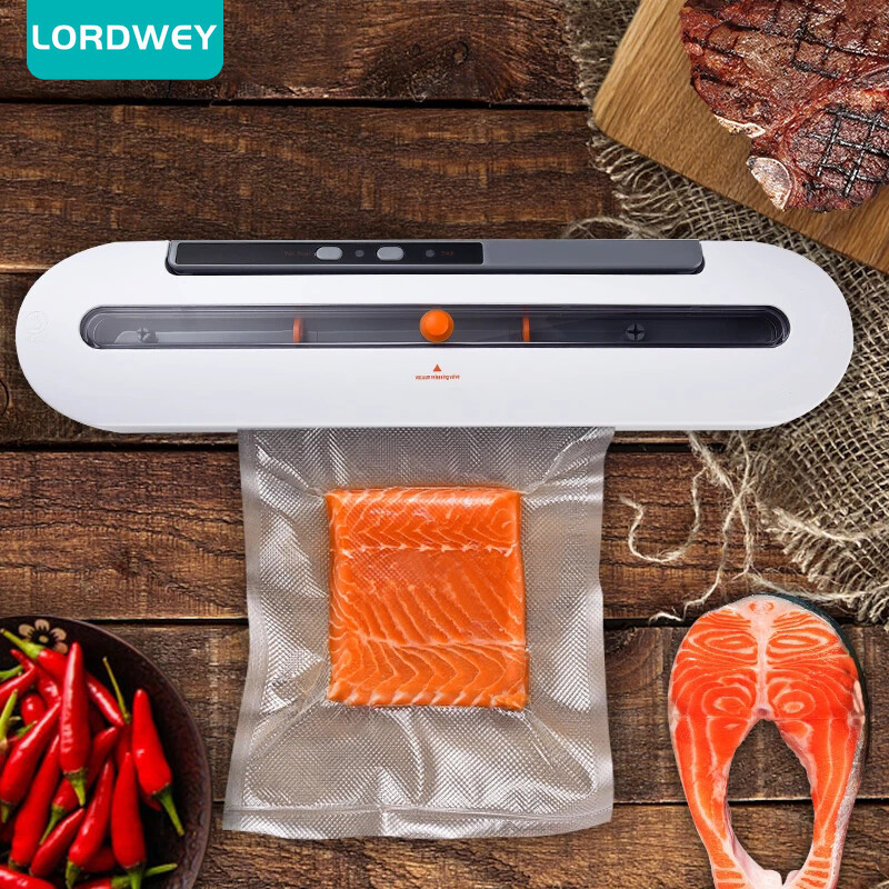 Gambar LORDWEY Best Electric Vacuum Sealer Machine Automatic Food Vacuum With 10pcs Food Saver Bags Household Packaging Machine