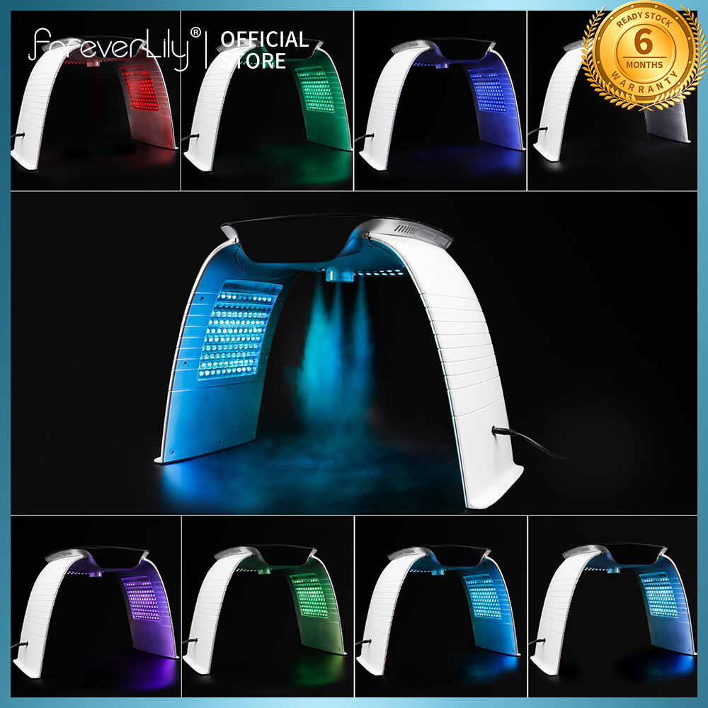 foreverlily LED PDT Light Mask Hot Compress And Cold Nano Spray Skin Care Beauty Machine for Skin Rejuvenation Acne Remover Spa ราคา 5,290 บาท*ส่งฟรี