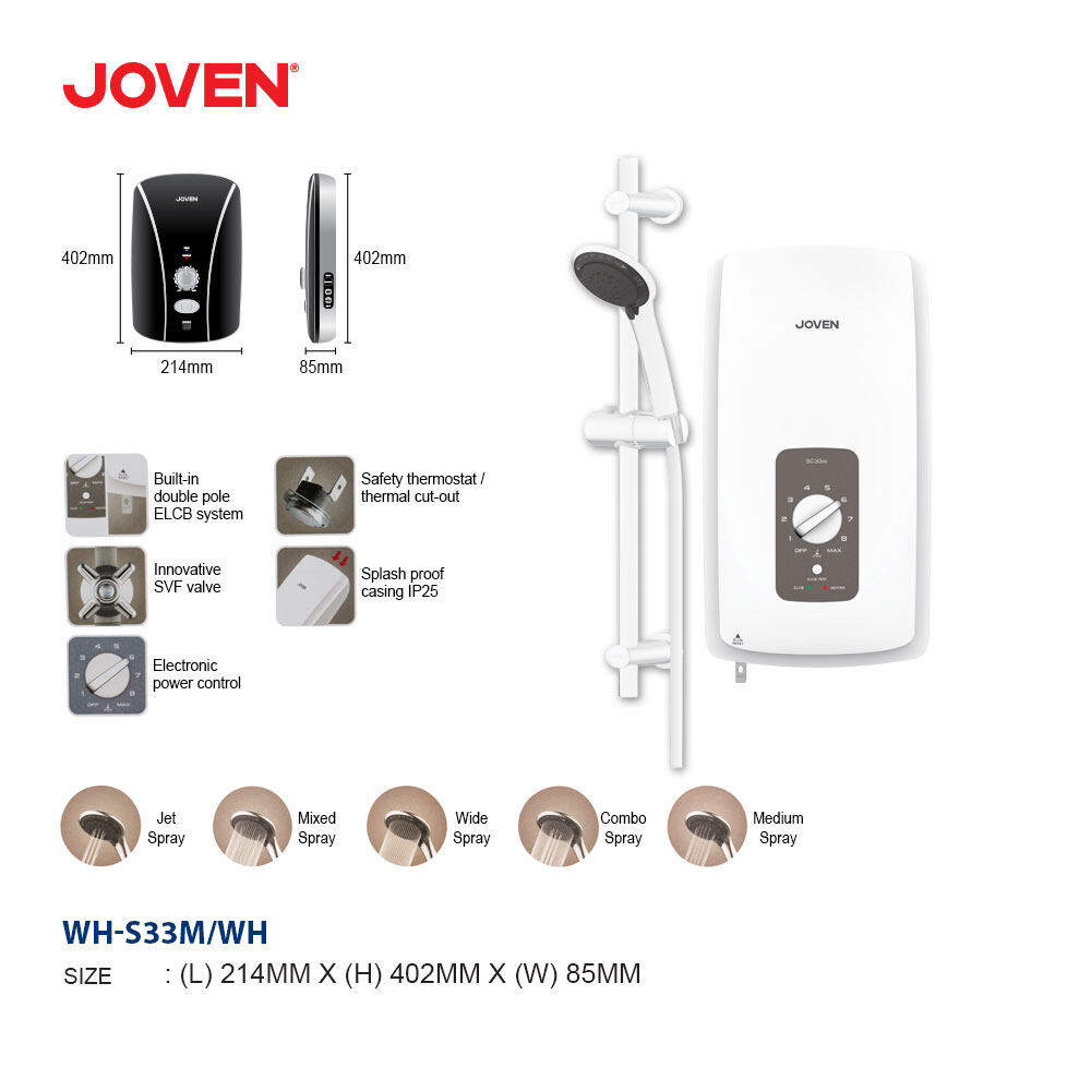Booster Pump Joven Water Heater Sc33p Joven Sc33p 2025
