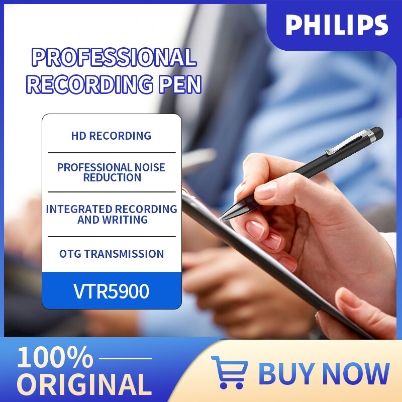 Philips Voice Recorder 16GB Bluetooth Mobile App Voice To Text lithium battery Rechargeable VTR5900 ราคา 2,541 บาท*ส่งฟรี