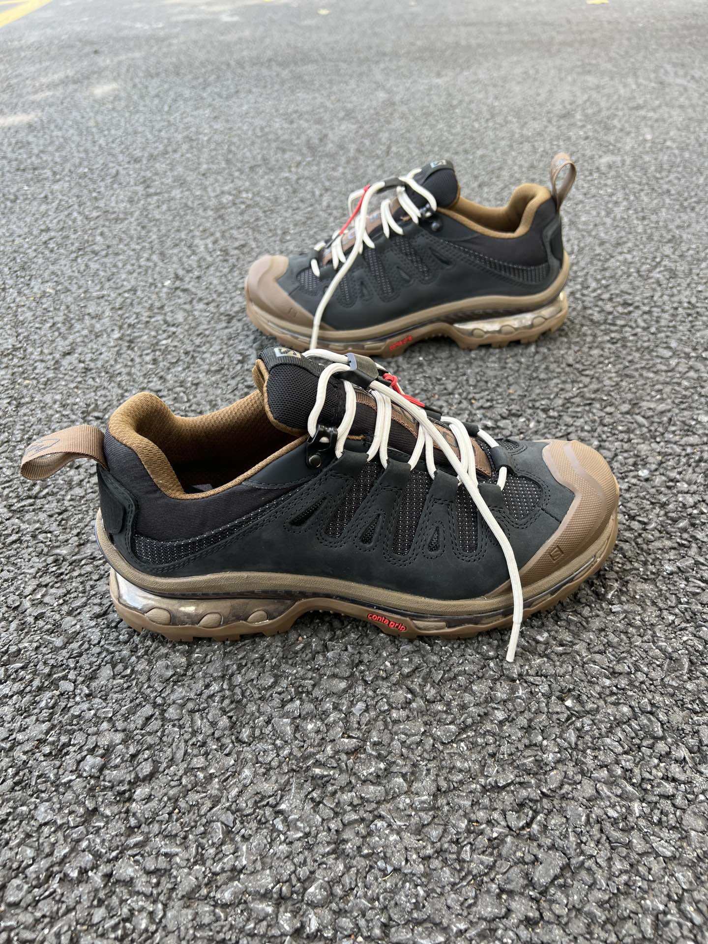 GR10K x Salomon hiking shoes Advanced Quest Low Salomon Men's Low Top Brown  Black Outdoor Mountaineering Shoes | Lazada