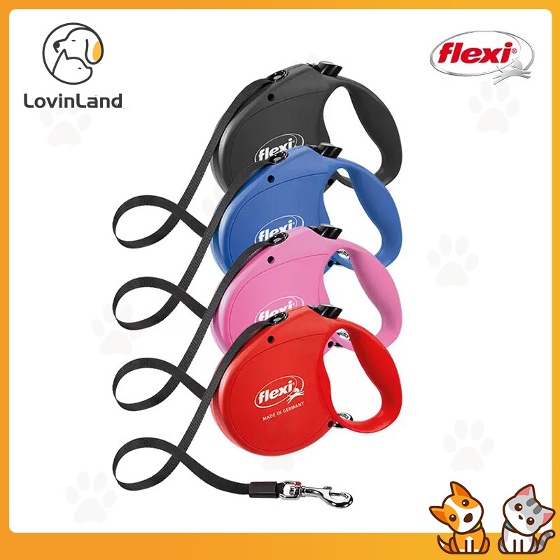 FLEXI Basic Standard Retractable Leash Wear-resistant Smooth Stretching Suitable for Dogs From 8 Kg To 50 Kg ราคา 583 บาท*ส่งฟรี