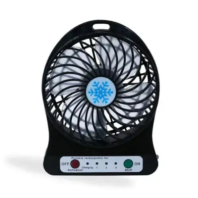 FEI SHANG Office Supplies Convenience Outdoor Student Gift Activities Electric Fan LED Light Air Cooler Mini Desk USB Battery Fan Portable Fan (2)