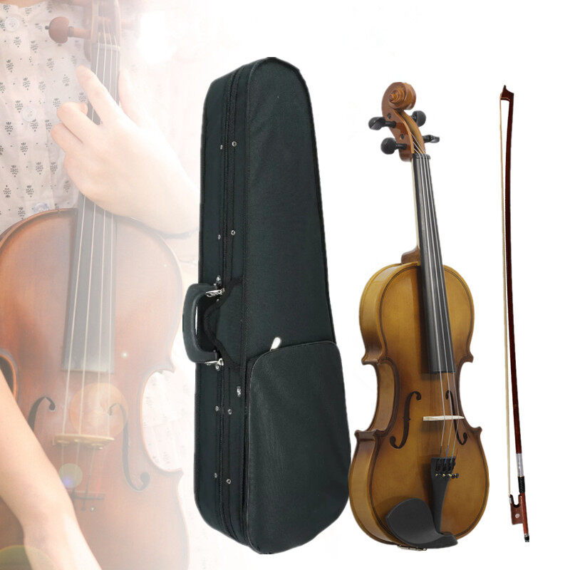 4/4 Acoustic Violin Retro Style Fiddle for Violin Beginner with Case Bow ราคา 1,059 บาท*ส่งฟรี