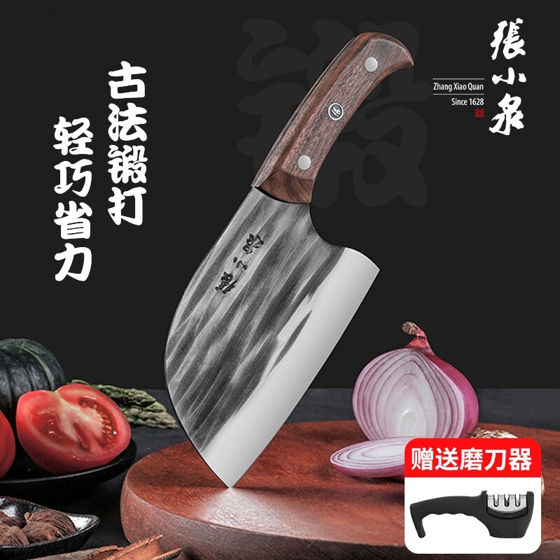 Gambar Zhang Xiaoquan authentic forging ink dye kitchen knifethe meat home cook special chop chop treatment treatment to kill the fish knife super fast